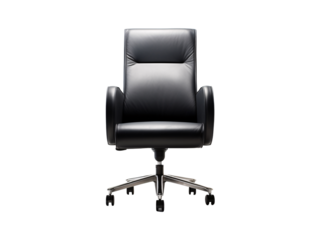 a black office chair with wheels