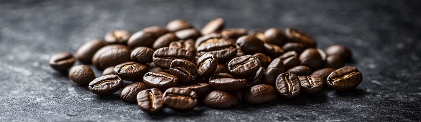 a banner showing coffee beans
