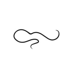 Calligraphic swoosh tail 