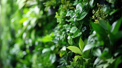 Lush Green Vertical Garden Display