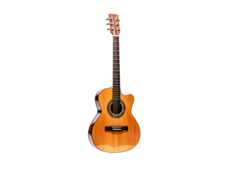 a close up of a guitar