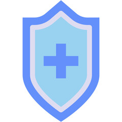 Vector Icon Shield, Hospital, Insurance, Security, Healthcare