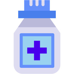 Vector Icon Medicine, Healthcare And Medical, Pills, Drugs, Bottle