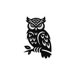 owl sitting on branch