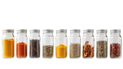spices in jars on a transparent background © Krtola 