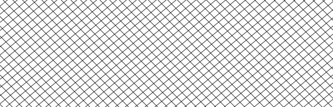 Geometric seamless pattern with intersecting lines, grids, cells. Criss-cross background in traditional tile style