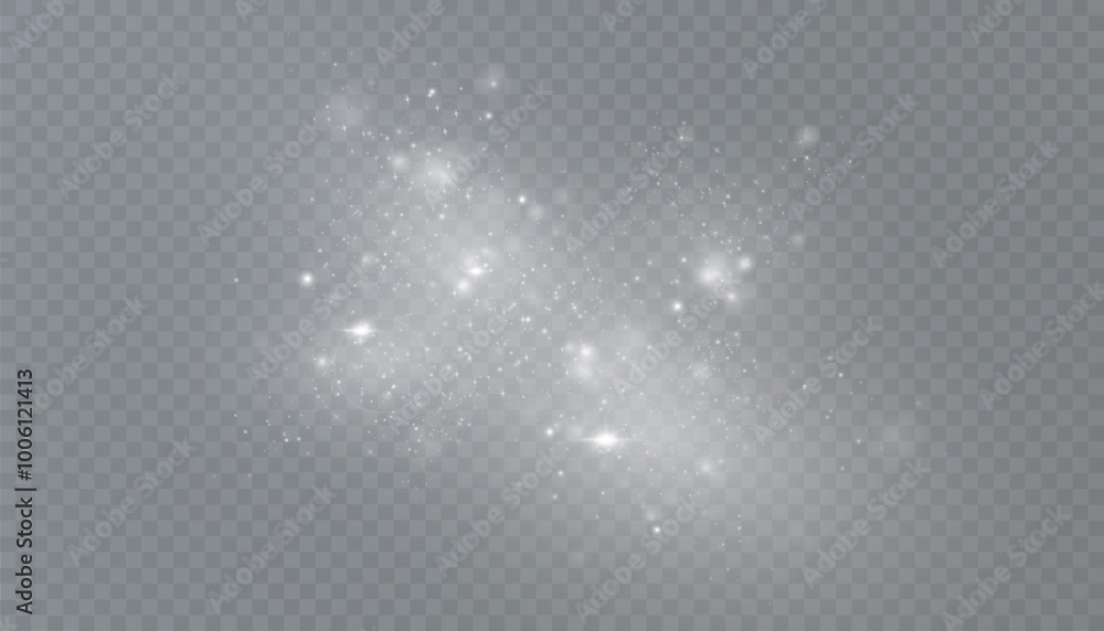 Aufkleber light abstract glowing bokeh highlights. light bokeh effect isolated on transparent background. the 