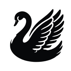 Fototapeta premium Swan Silhouette