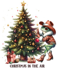 Retro Christmas Clipart Vector Illustration