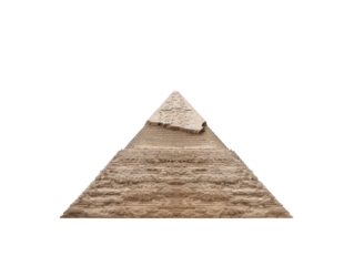 a pyramid with a broken top