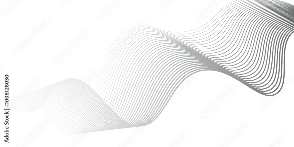 Aufkleber abstract glowing wave lines on black background. dynamic wave pattern. modern flowing wavy lines. fu