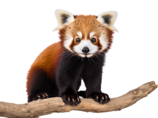 a red panda on a branch