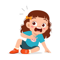 little kid screaming because of scared