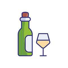 Wine  vector icon
