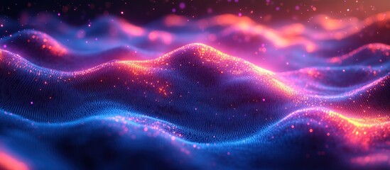 Abstract Neon Landscape