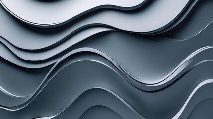Metal surface with waves