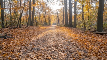 Obraz premium Autumn pathway
