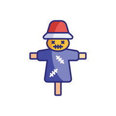 Scarecrow vector icon