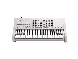 Fototapeta premium a white and black piano