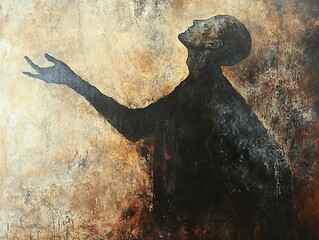 Reaching for the Light: A Contemporary Abstract Painting