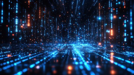 Obraz premium Digital Matrix Abstract