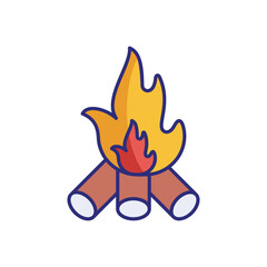 Bonfire vector icon