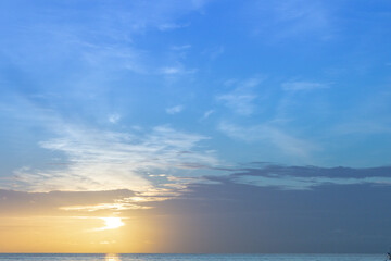 blue sky with clouds