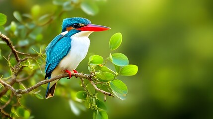 Vibrant Kingfisher Perched on a Branch
