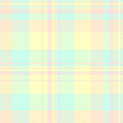 Random vector texture pattern, woman plaid textile check. Fiber seamless fabric background tartan in light and blanched almond colors.