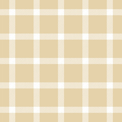 Chequered textile seamless pattern, pajamas check tartan background. Repeatable patterns texture fabric plaid vector in light and white colors.