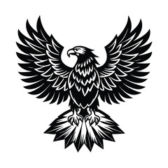 eagle silhouette design vector