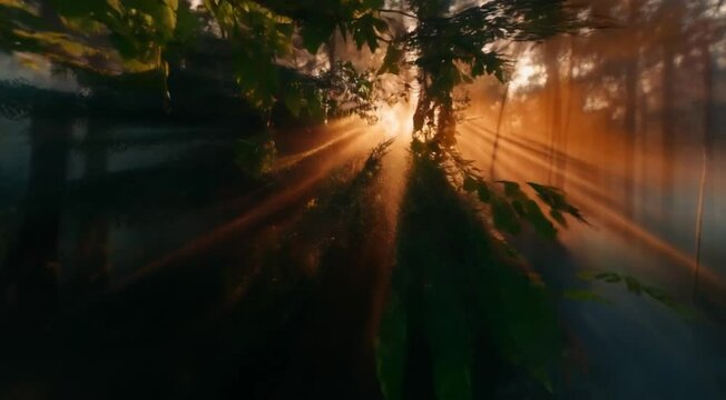 amazon rain fores POV drone