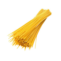 Uncooked Spaghetti Bundle Isolated on White Background