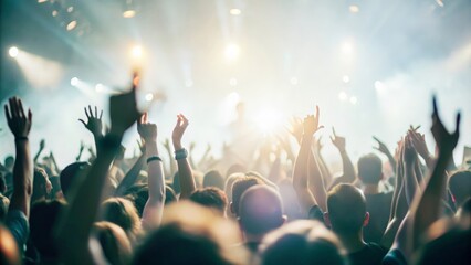 Concert Crowd in Full Celebration
