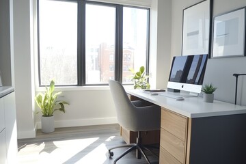 Bright Modern Minimalist Office Space with Natural Light