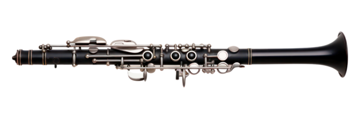 PNG Black french clarinet oboe white background saxophone.