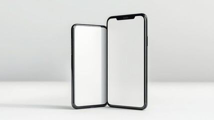 "Modern Smartphone with Blank Screen"