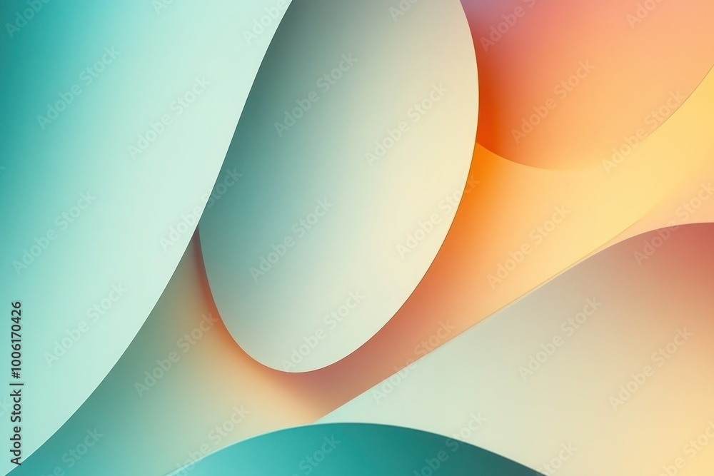 Poster Modern Abstract Background with Smooth Color Blends