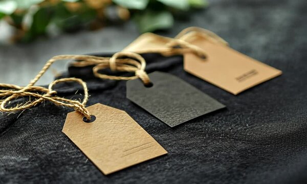 Branding lay Clothes Tag Label Mockup Video