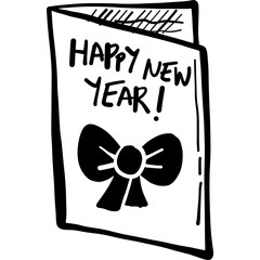 Christmas, New Year Vector Icon element, Isolated white background