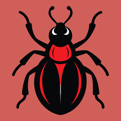 Solid color Nut Weevil animal vector design