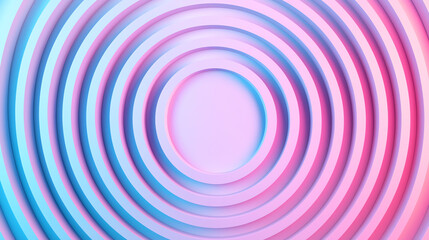 Naklejka premium Colorful concentric circles, abstract design isolated background