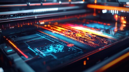 Fototapeta premium Futuristic Technology Interface