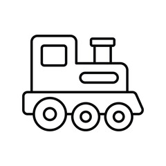 train line icon with white background vector stock illustration