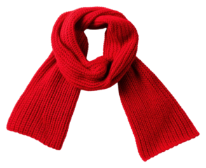 PNG Red knit scarf red white background outerwear.