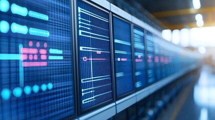 Blue Digital Screens Data Server
