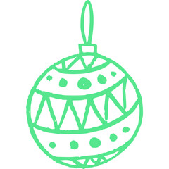 Christmas, New Year Vector Icon element, Isolated white background