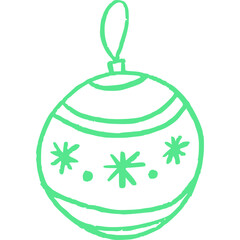 Christmas, New Year Vector Icon element, Isolated white background