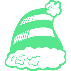 Christmas, New Year Vector Icon element, Isolated white background