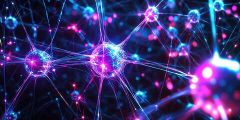 Obraz premium a network of neurons